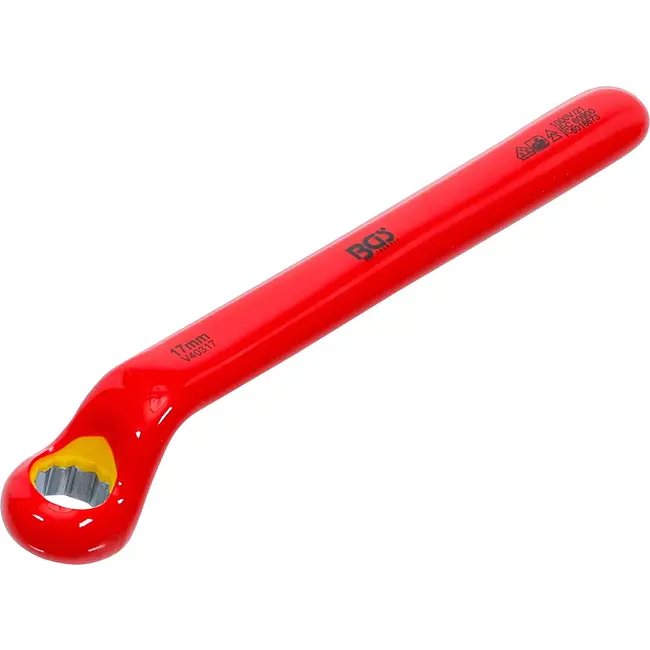 BGS Enkelvoudige VDE-ringsleutel - diep gebogen - 17 mm