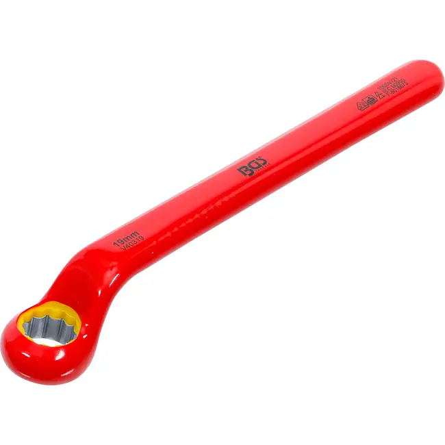 BGS Enkelvoudige VDE-ringsleutel - diep gebogen - 19 mm