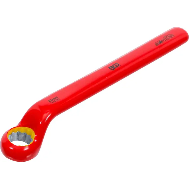 BGS Enkelvoudige VDE-ringsleutel - diep gebogen - 22 mm