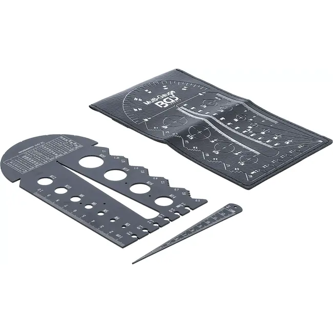 BGS Schroeven- en schroefdraadsjabloon - metrisch - M3 - M20, 0,5 - 13,00 mm