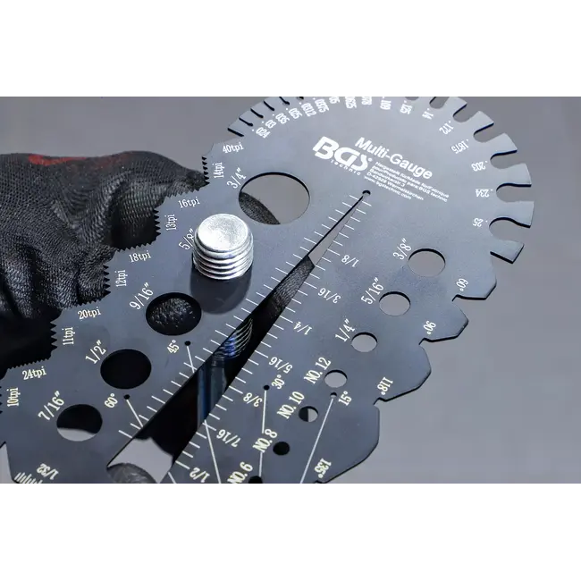 BGS Schroeven- en schroefdraadsjabloon - inches - 1/4 - 2"