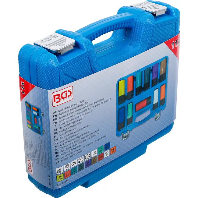 BGS Kracht wielmoerdopsleutelset - 1/2" - 15 - 27 mm en speciale wielschroeven - 11 delig