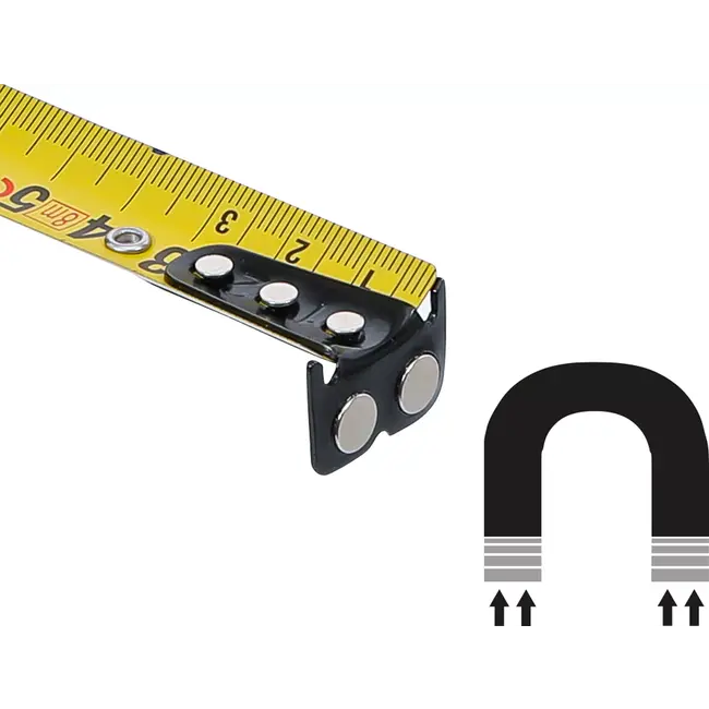 BGS Rolbandmaat - 25 mm x 8 meter