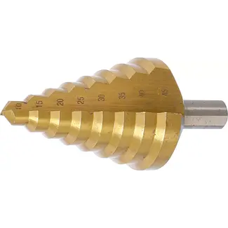 BGS technic Trappenboor - titanium gecoat - Ø 10 - 45 mm