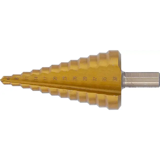 BGS Trappenboor - titanium gecoat - Ø 6 - 38 mm