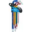 BGS Stiftsleutelset - meerkleurig - binnenzeskant met kogelkop 1,5 - 10 mm - 9 delig
