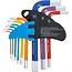 BGS Stiftsleutelset - meerkleurig - kort - binnenzeskant 1,5 - 10 mm - 9 delig