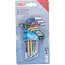 BGS Stiftsleutelset - meerkleurig - kort - binnenzeskant 1,5 - 10 mm - 9 delig