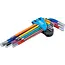 BGS Stiftsleutelset - meerkleurig - binnenzeskant 1,5 - 10 mm - 9 delig