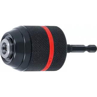 BGS technic Snelspanboorhouder - metalen uitvoering - aandrijving buitenzeskant 1/4" x 20 UNF - 0,8 - 10 mm