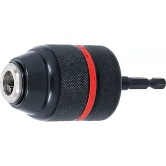 BGS technic Snelspanboorhouder - metalen uitvoering - aandrijving buitenzeskant 1/4" x 20 UNF - 1,5 - 13 mm