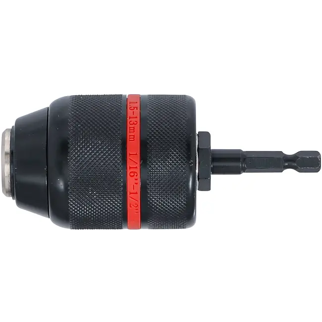 BGS Snelspanboorhouder - metalen uitvoering - aandrijving buitenzeskant 1/4" x 20 UNF - 1,5 - 13 mm