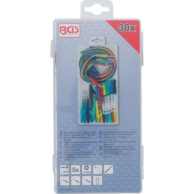 BGS Meetkabel- en testpennenset - 30 delig
