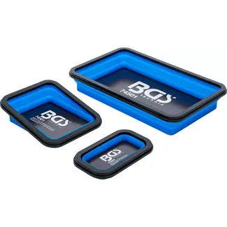 BGS technic Magnetische legschalenset - silicone - vouwbaar - 3 delig