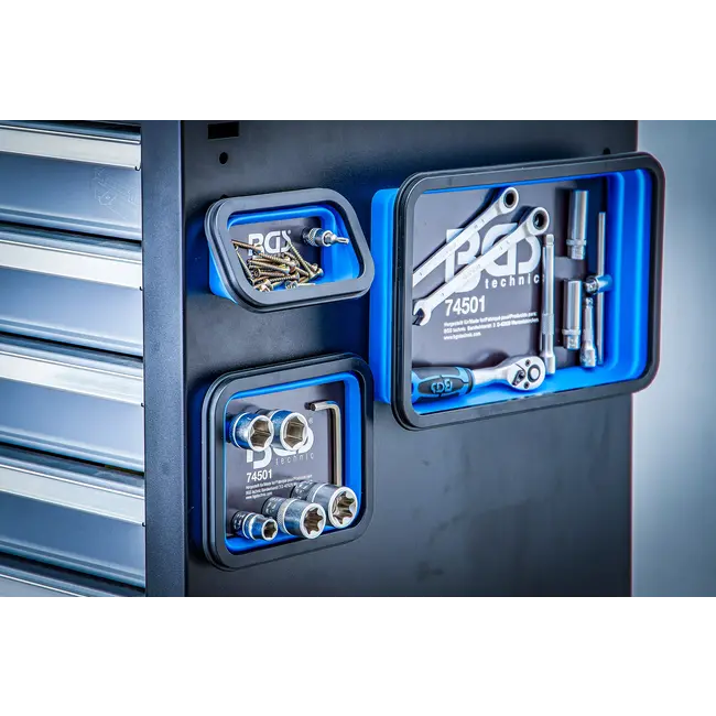 BGS Magnetische legschalenset - silicone - vouwbaar - 3 delig