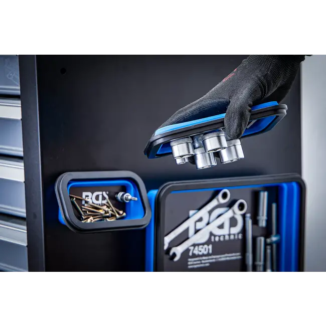 BGS Magnetische legschalenset - silicone - vouwbaar - 3 delig