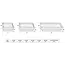 BGS Magnetische legschalenset - silicone - vouwbaar - 3 delig