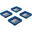 BGS Magnetische legschalenset - silicone - vouwbaar - 115 x 115 x 50 mm - 4 delig