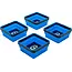 BGS Magnetische legschalenset - silicone - vouwbaar - 115 x 115 x 50 mm - 4 delig