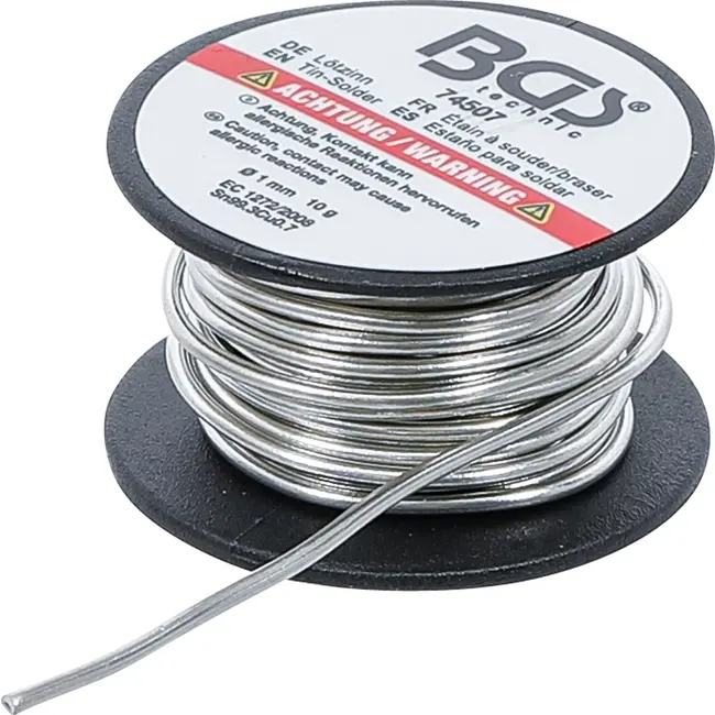 BGS Soldeertin - per rol - loodvrij - Ø 1 mm - 10 g