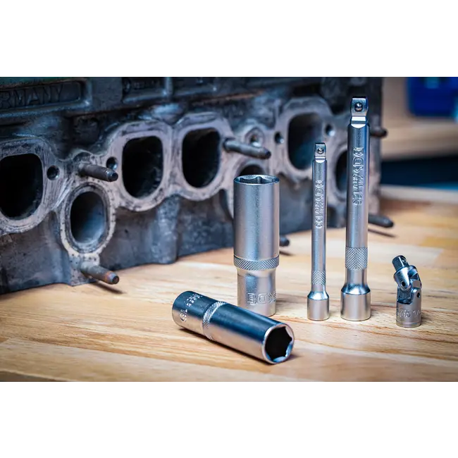 BGS Dopsleutelset golfprofiel - 1/4" / 1/2" - 150 delig