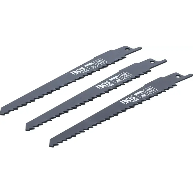 BGS Set sabelzaagbladen - voor hout - voor BGS 7367 - 3 delig