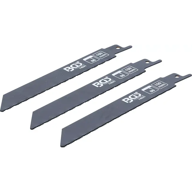 BGS Set sabelzaagbladen - voor metaal - voor BGS 7367 - 3 delig