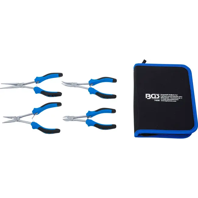 BGS Tangenset voor elektronica - extra lang - 4 delig