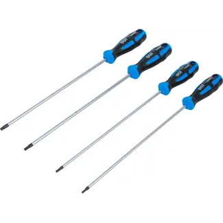 BGS Schroevendraaierset - extra lang - Torx - T15 - T30 - 4 delig