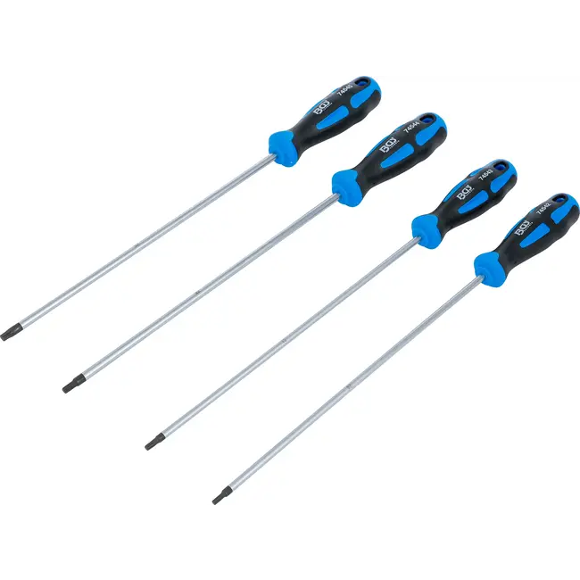 BGS Schroevendraaierset - extra lang - Torx - T15 - T30 - 4 delig