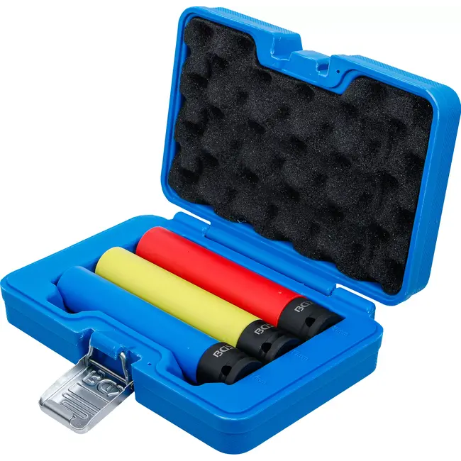 BGS Kracht wielmoerdopsleutelset - extra diep - 1/2" - 17 / 19 / 21 mm - 3 delig