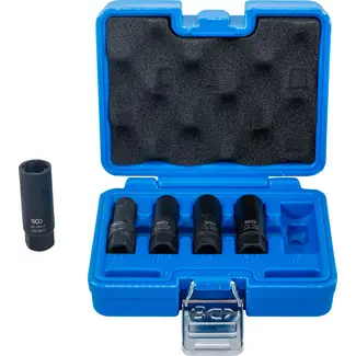 BGS Spiraalprofiel-doppenset / schroefuitdraaier, diep - 3/8" - 10 - 16 mm - 5 delig