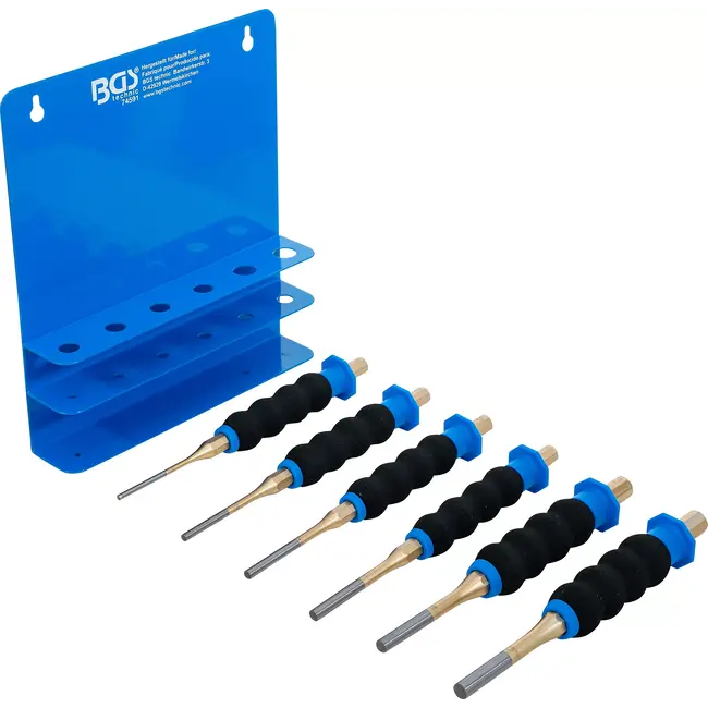BGS Pendrijverset - met handbescherming - 180 mm - 3 - 8 mm - 6 delig