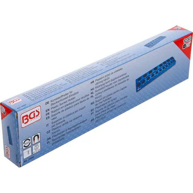 BGS Kunststof houder voor dopsleutels - magnetisch - 1/2"