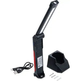 BGS Accu kniklamp - COB LED - 6,5 W - met oplaadstation