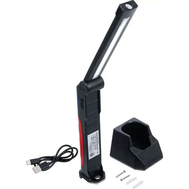 BGS Accu kniklamp - COB LED - 6,5 W - met oplaadstation