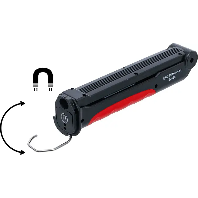 BGS Accu kniklamp - COB LED - 6,5 W - met oplaadstation