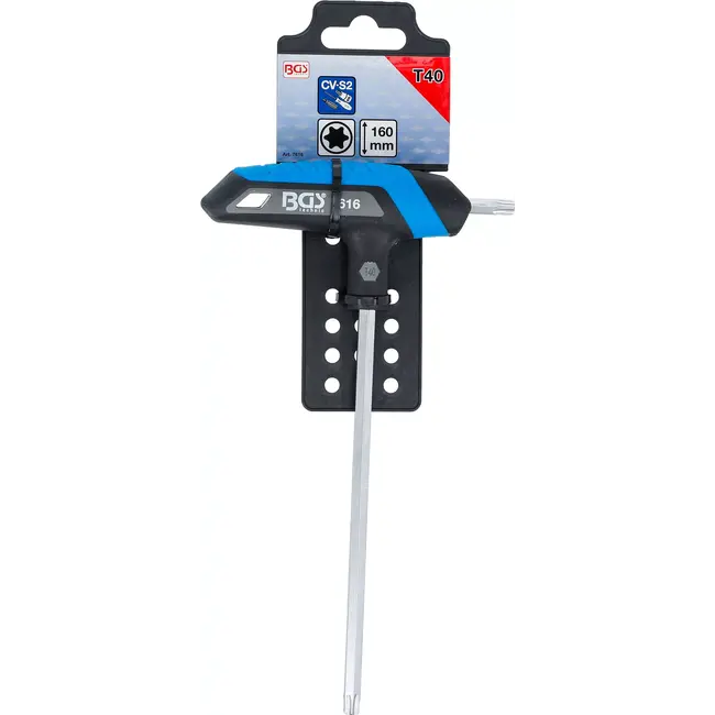BGS Schroevendraaier met T-greep en zijlemmet - Torx T40