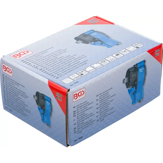 BGS Mini perslucht slagmoersleutel - 1/2" - 500 Nm
