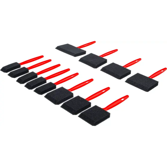 BGS Schuim / spons penselenset - 12 delig