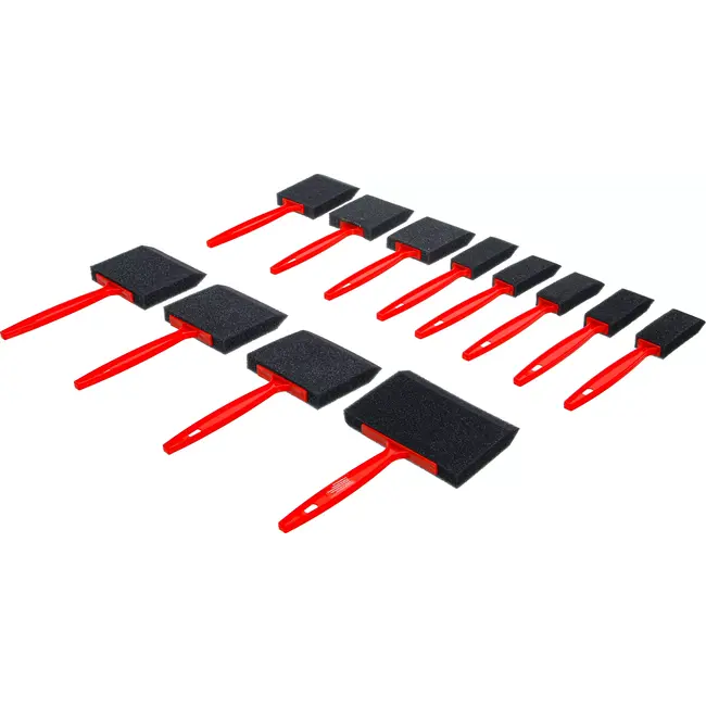 BGS Schuim / spons penselenset - 12 delig