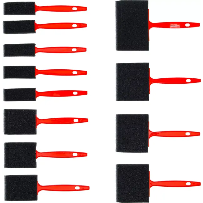 BGS Schuim / spons penselenset - 12 delig
