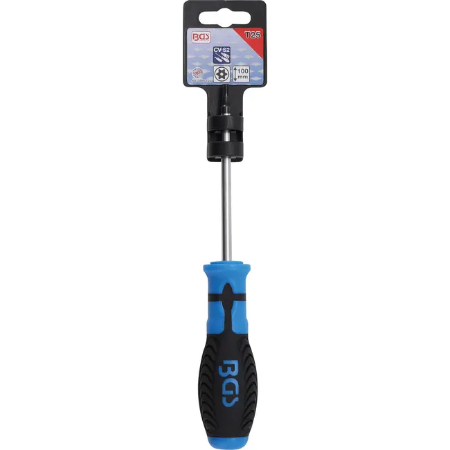 BGS Schroevendraaier - Torx met boring T25 - Meslengte 100 mm
