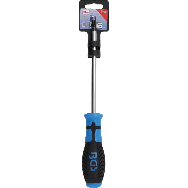 BGS Schroevendraaier - Torx met boring T40 - Meslengte 150 mm