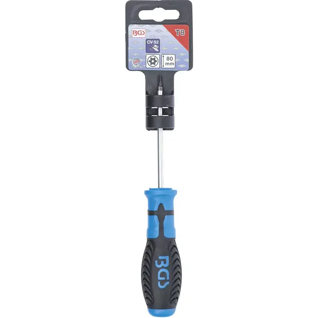 BGS Schroevendraaier - Torx met boring T8 - Meslengte 80 mm