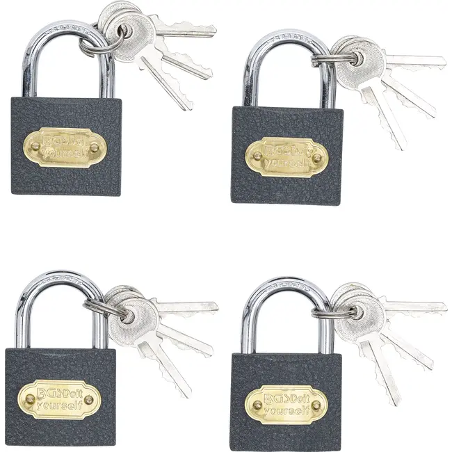 BGS Hangslotset - gelijksluitend - type L - 35 mm - 4 delig