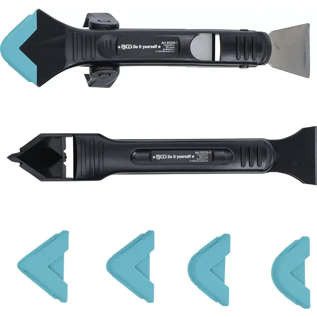 BGS Siliconen voegenmes en spatelset - 7 delig