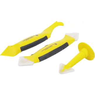 BGS Do it yourself Siliconen voegenmes en spatelset - 3 delig