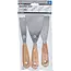 BGS Plamuurmesset - Houten handgreep - 30 / 50 / 80 mm - 3 delig