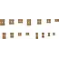 BGS Assortiment zelfzekerende moeren - messing - 330 delig